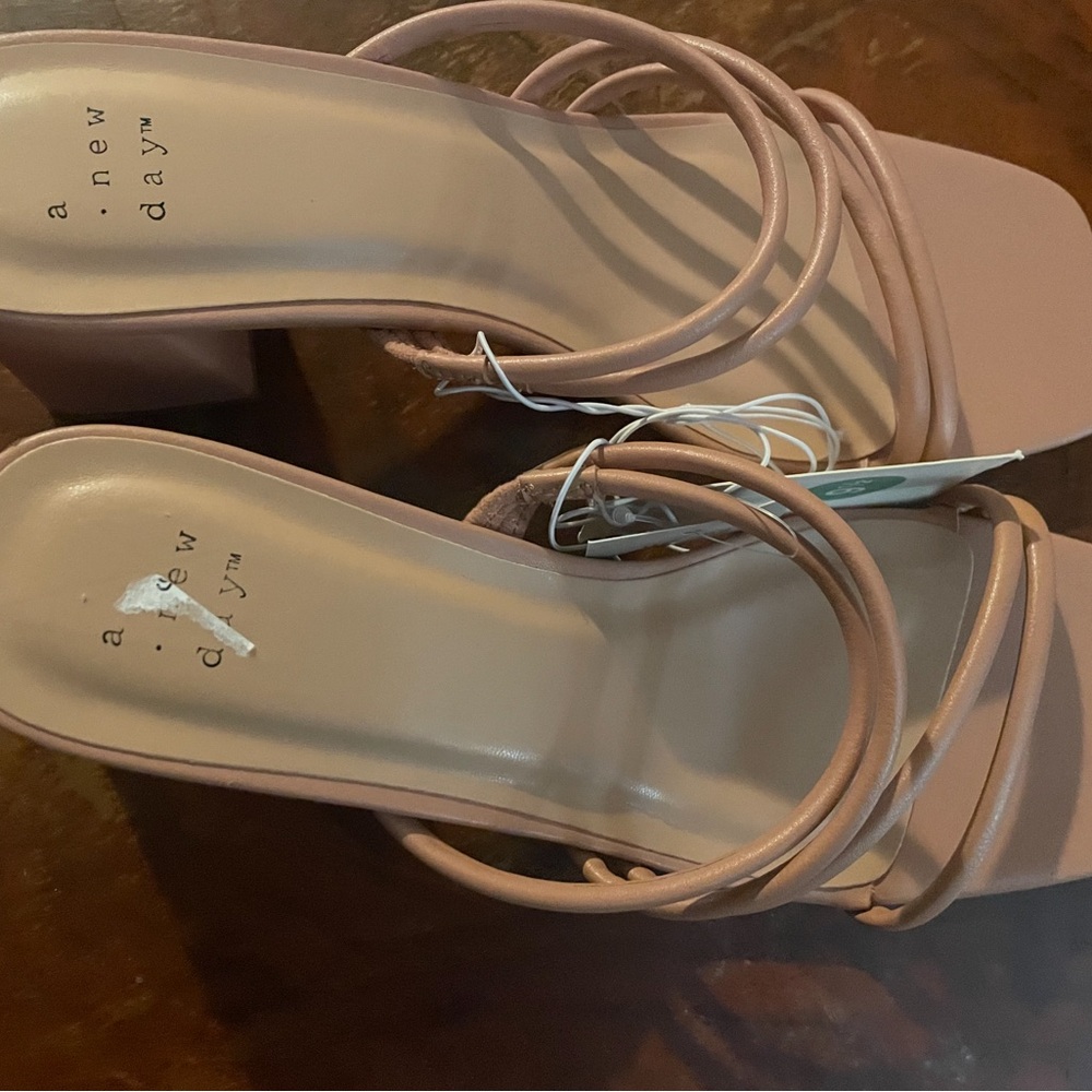 A New Day Pink Strappy Heels Elegant Design - Picture 2 of 4
